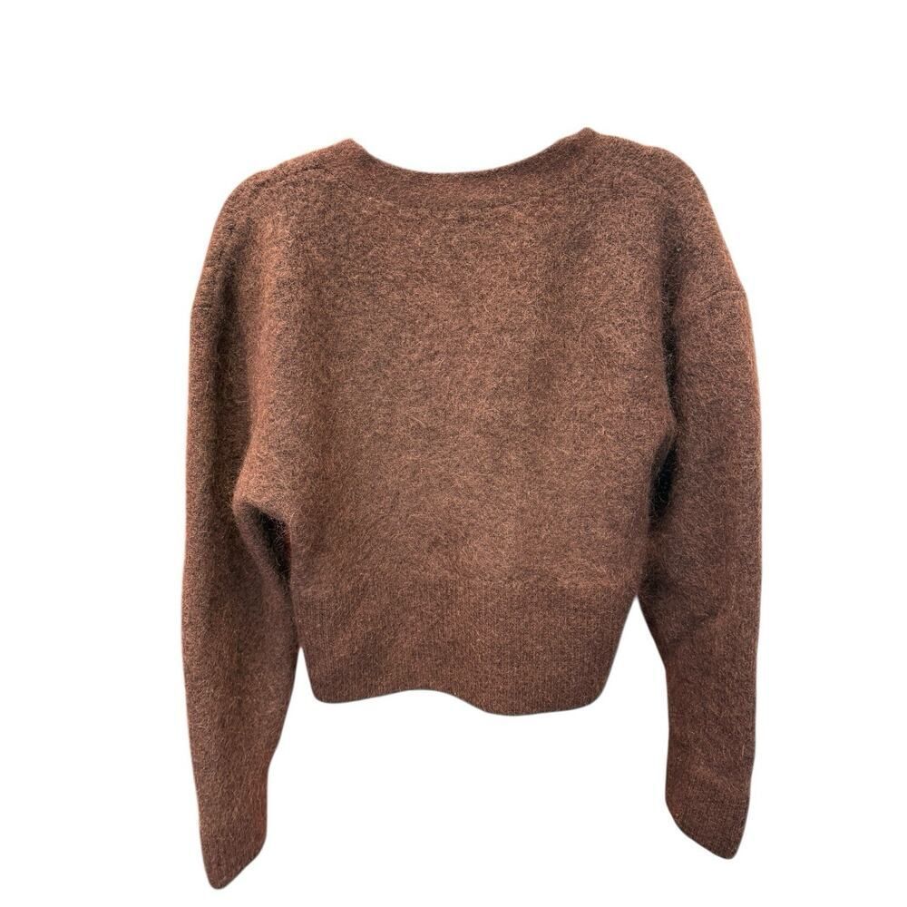 & Other Stories Brown Button-Up Mohair Blend Cardigan - Picture 3 of 8